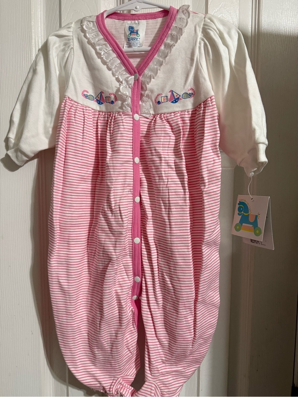 NWT Vintage Terry Footed Sleeper